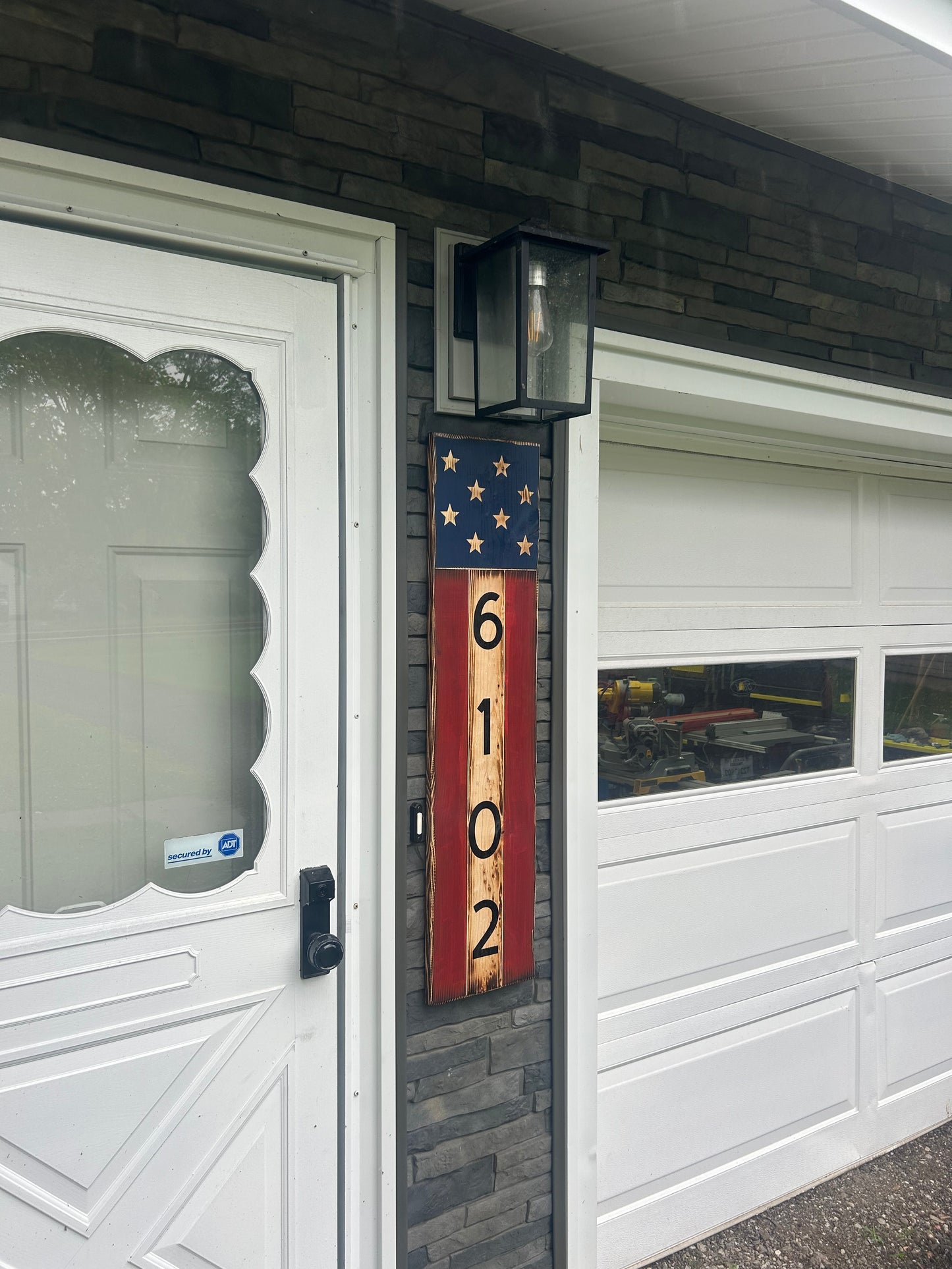 American Heritage Address Flag