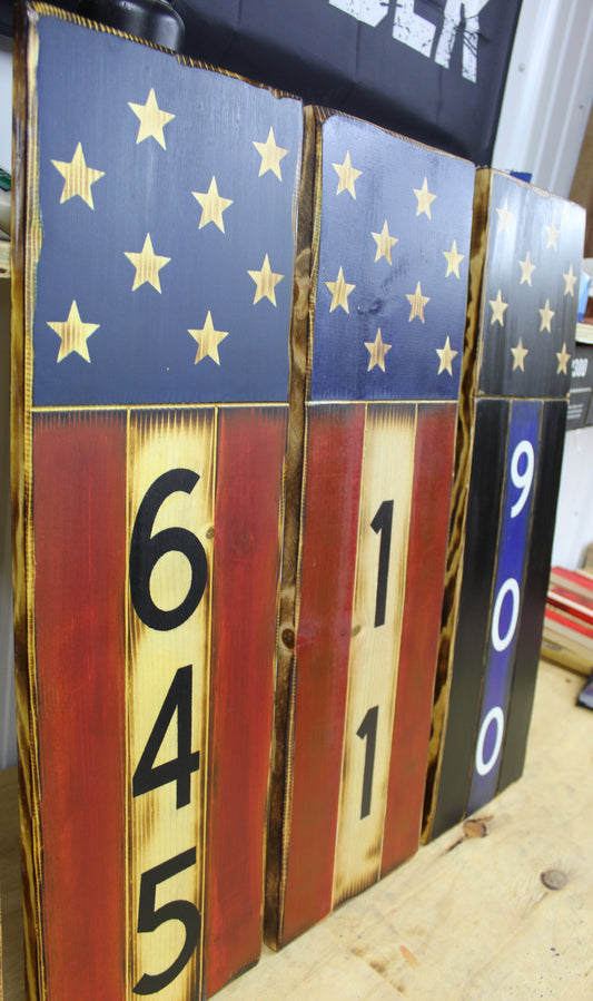 American Heritage Address Flag