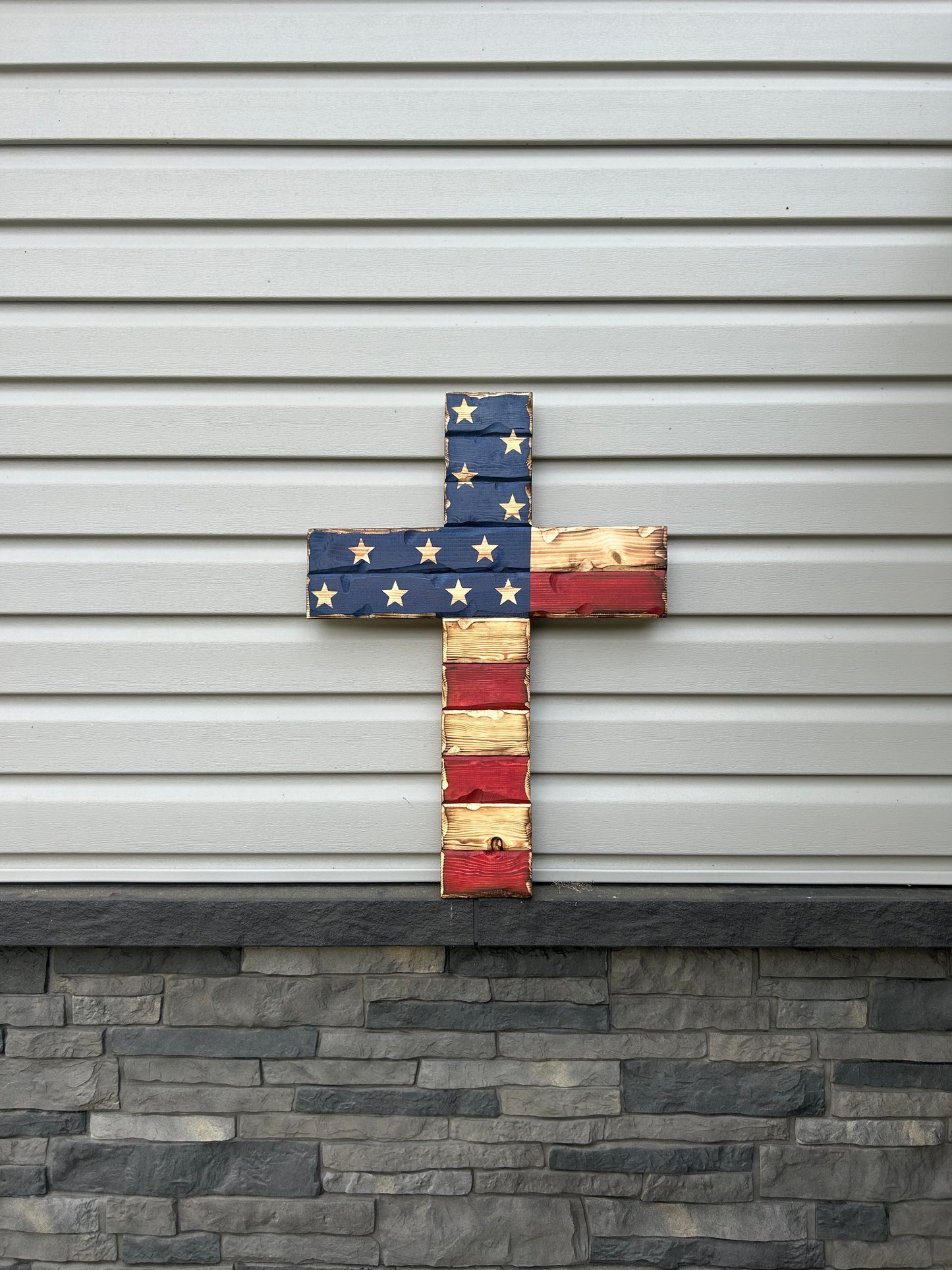 The Rustic Faith & Freedom Cross