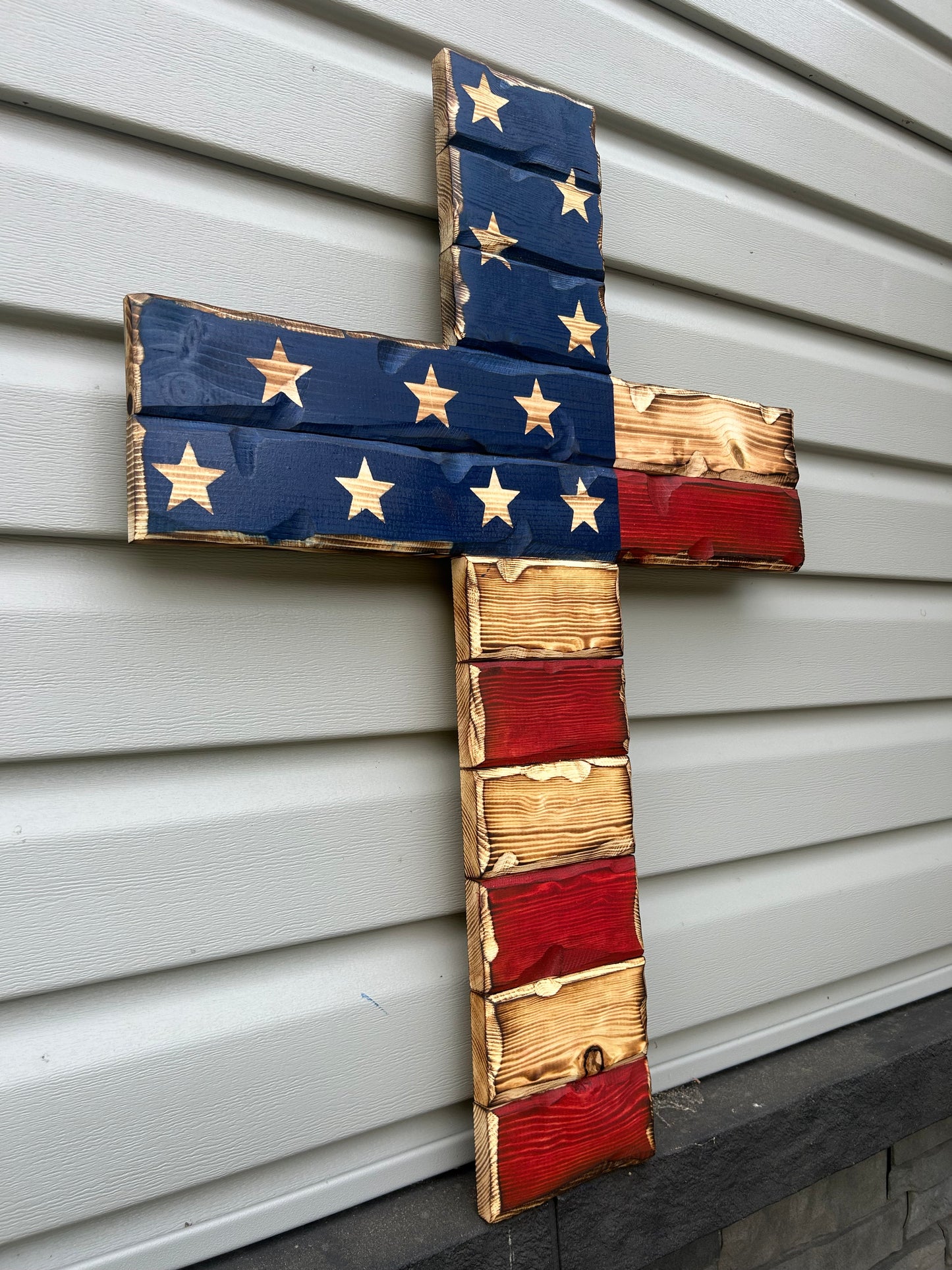 The Rustic Faith & Freedom Cross