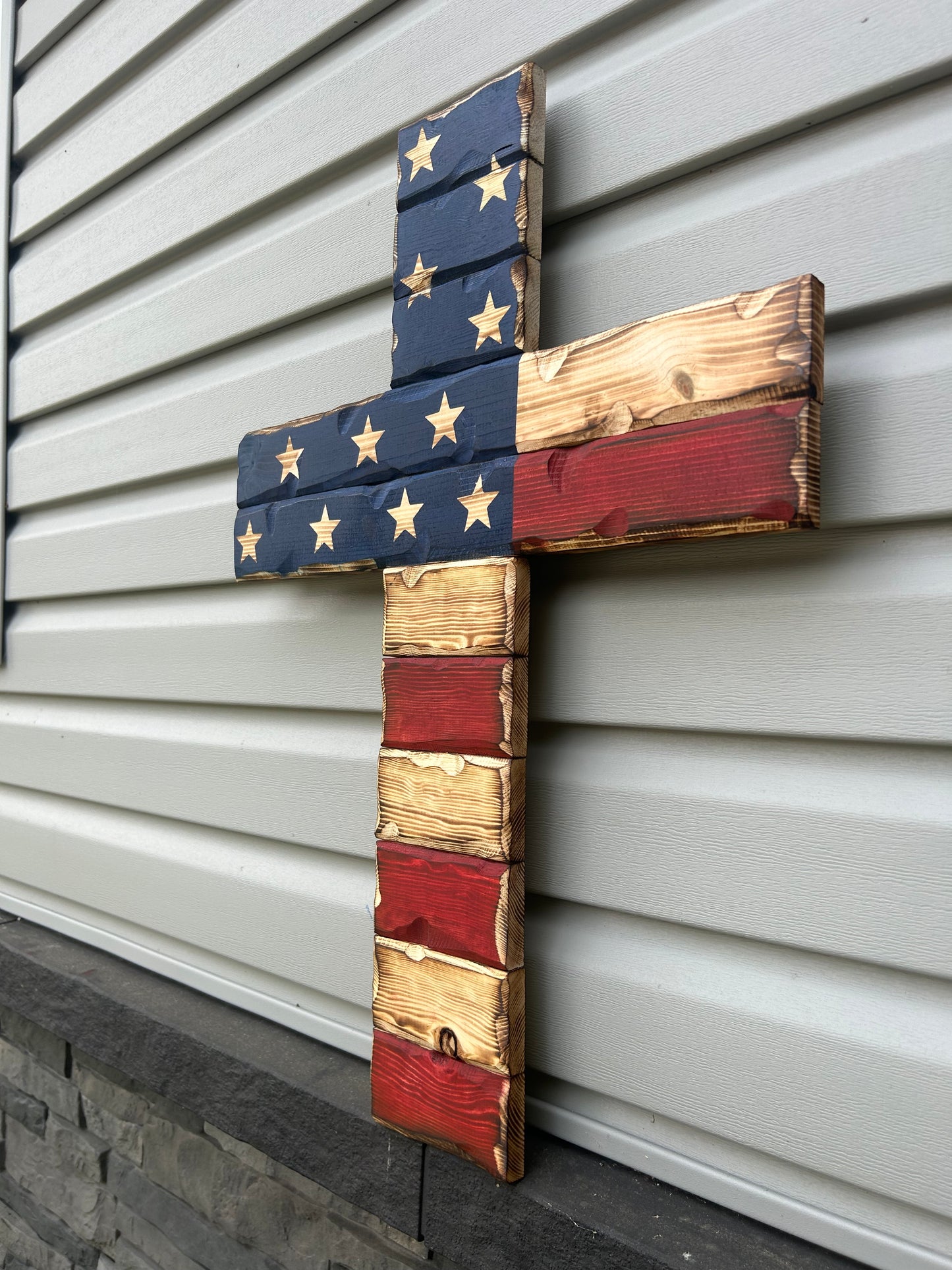 The Rustic Faith & Freedom Cross