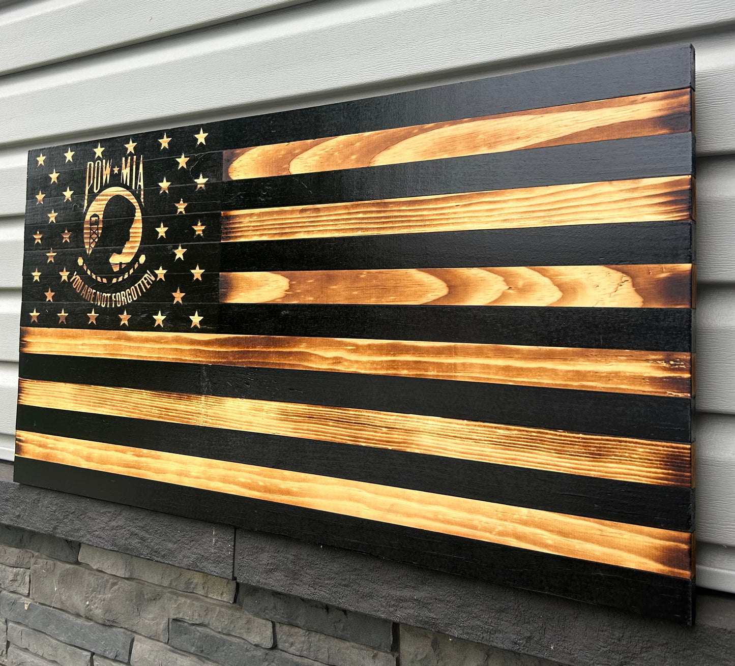 Black POW MIA Tribute Flag