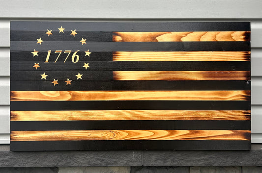 Black 1776 Tribute Flag