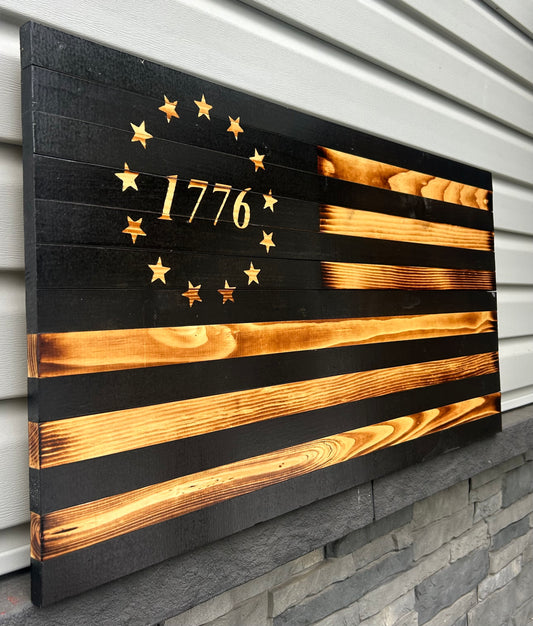 Black 1776 Tribute Flag