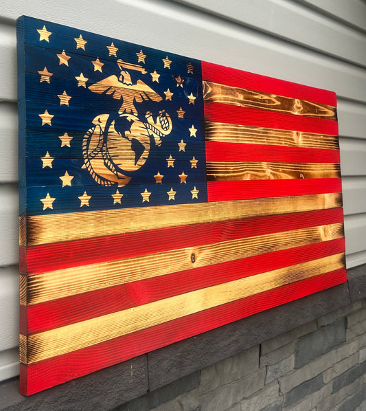 US Marines Tribute Flag
