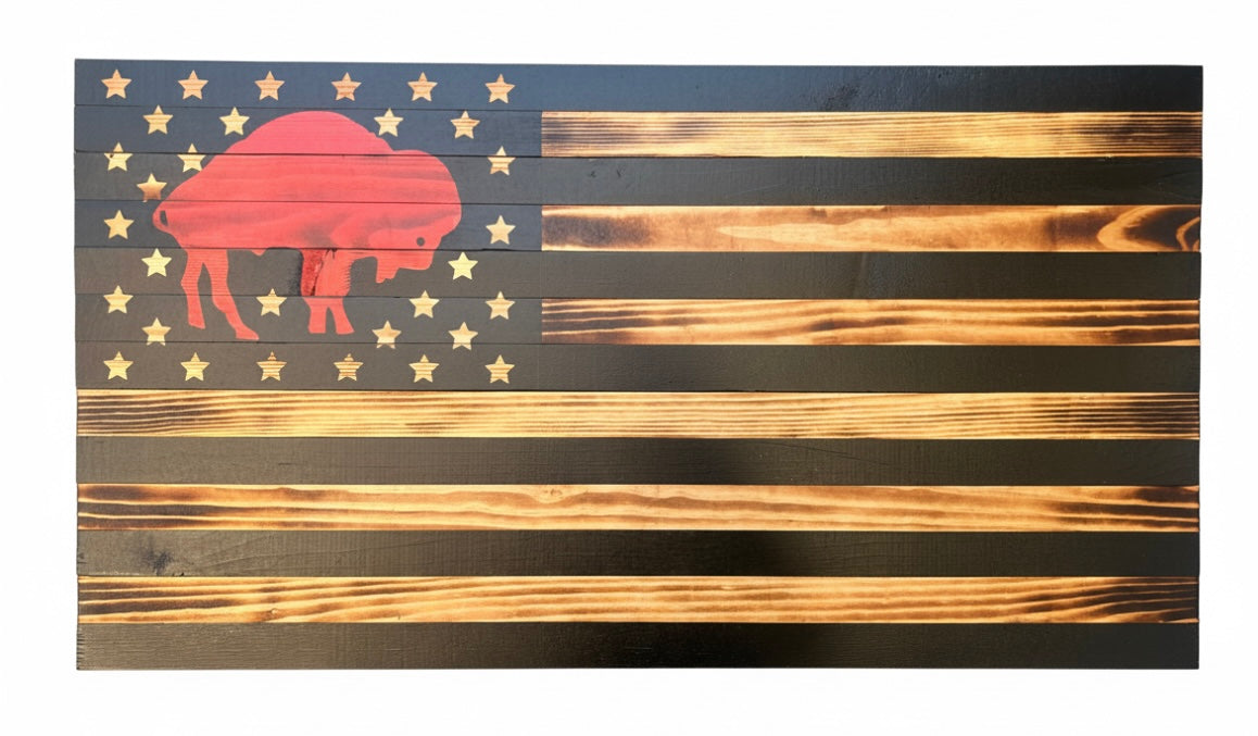 Burnt Buffalo Flag