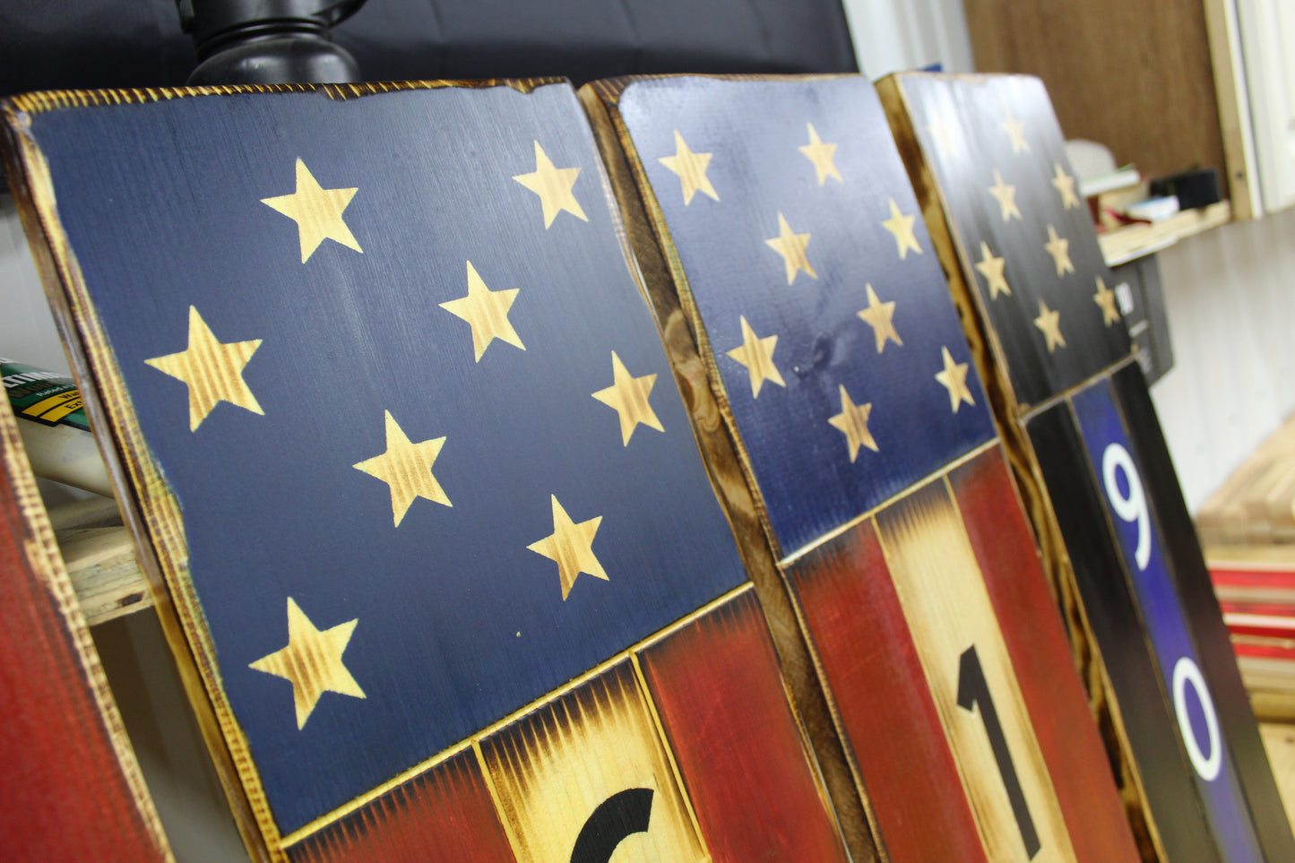 American Heritage Address Flag