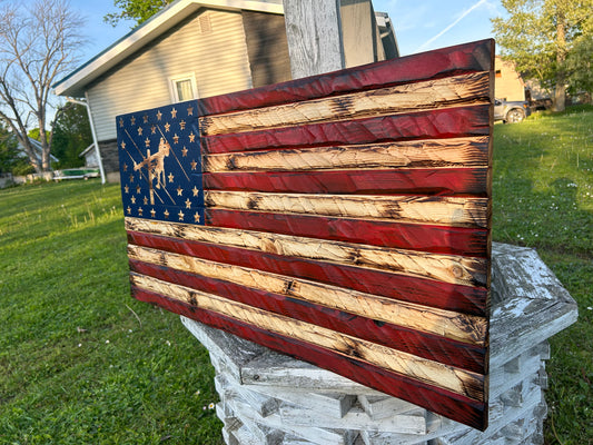The Lineman’s Legacy™ Hand-Carved Flag