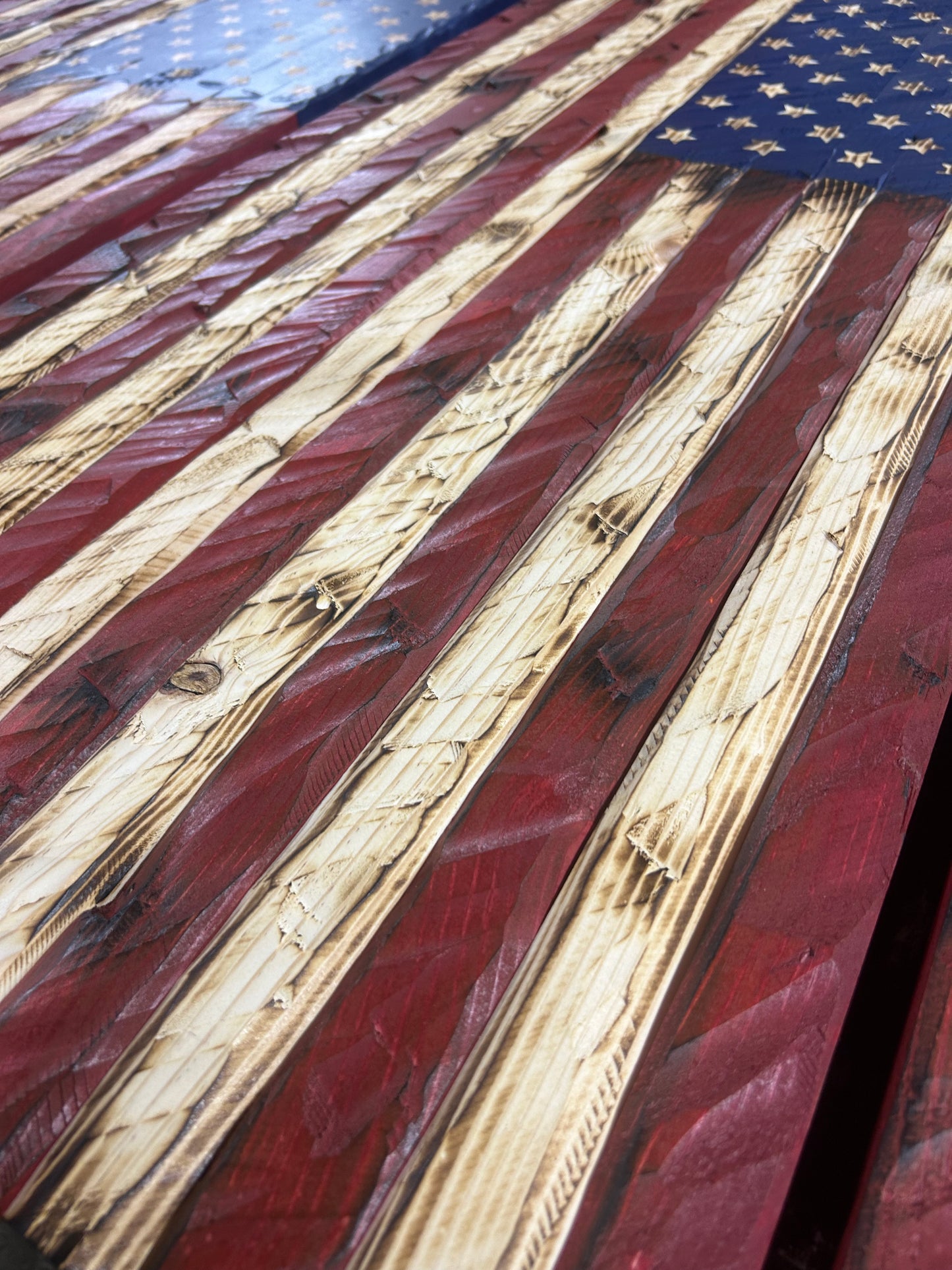 The Lineman’s Legacy™ Hand-Carved Flag