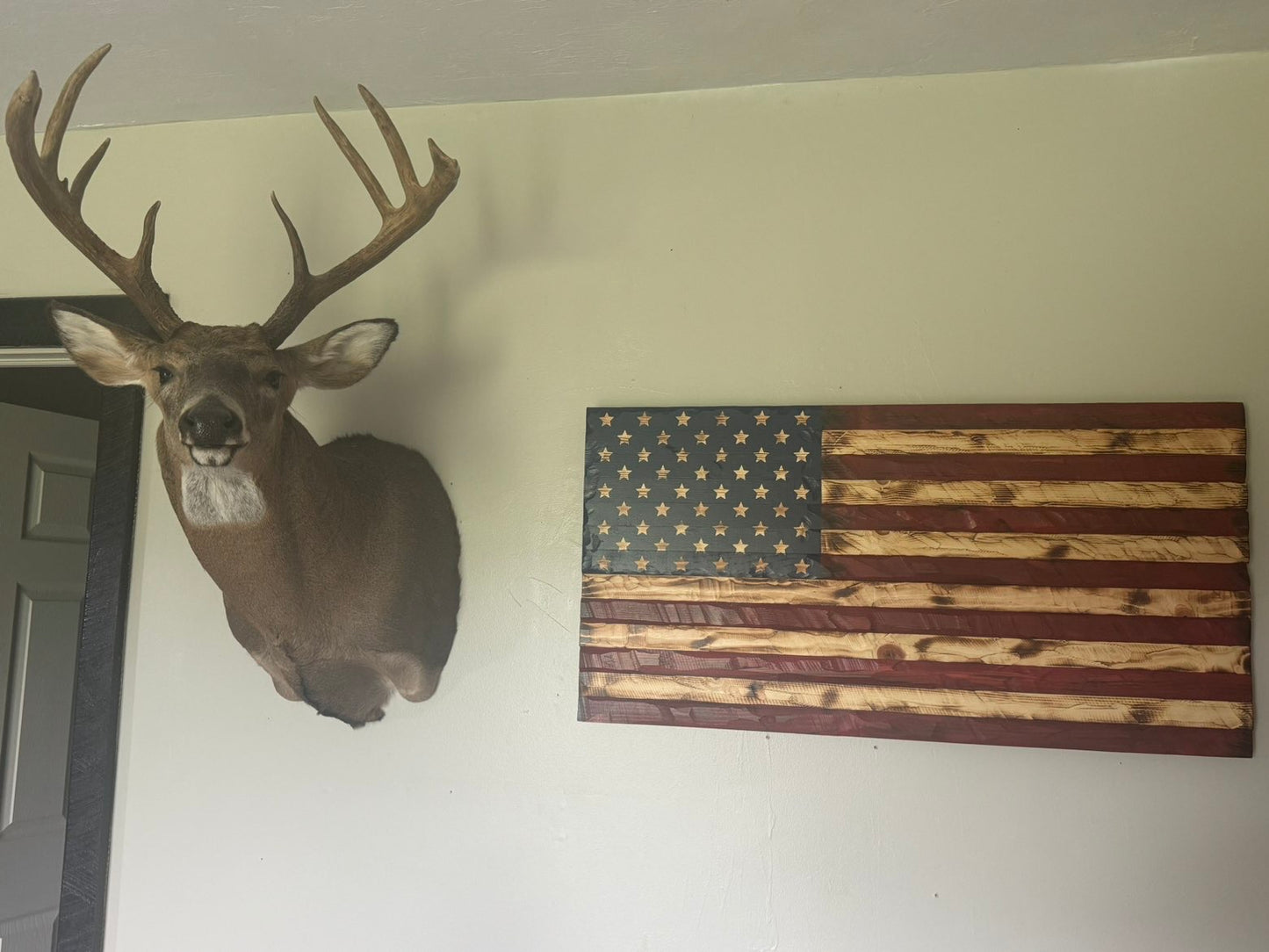 The Hand-Carved Patriot Flag