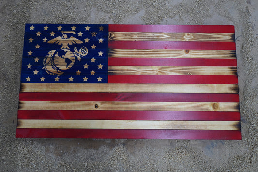 US Marines Tribute Flags